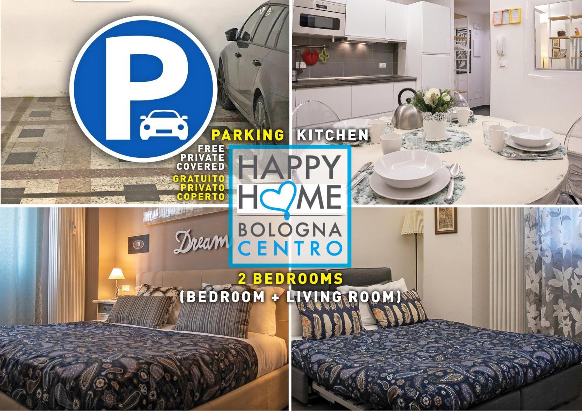 Happy Home Bo Centro Free Private Parking Bolonha Exterior foto
